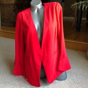 NWT ALFANI RED OPEN FRONT BLAZER